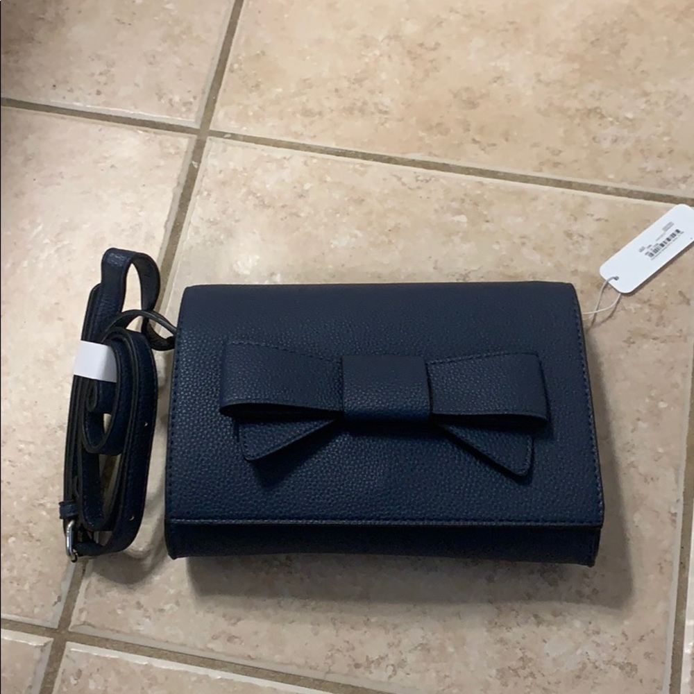 Faux leather crossbody bag